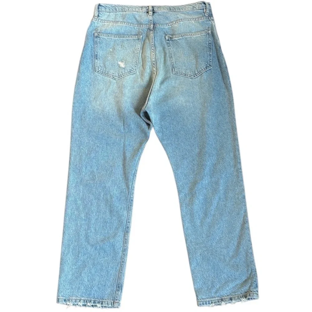 Free People Button Fly Relaxed Fit High Rise Jeans Size 28
